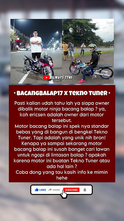 Ninja Bacang Balap x Tekno Tuner Kenapa Susah Dapat Lawan ? #teknotunerhs #shorts
