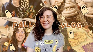 READING VLOG | readathons, witchy romance, fall vibes 👻🍂✨