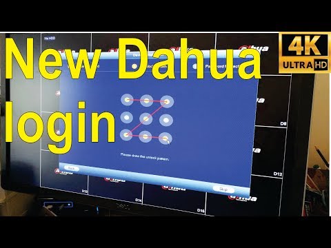 New login for Dahua NVRs. Email, security questions, pattern, and QR code