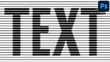 Text with halftone lines | PHOTOSHOP TUTORIAL - TEXT EFFECT