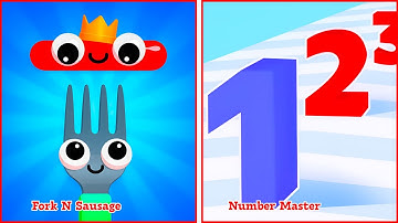 Fork N Sausage vs Number Master 🔥 Walkthrough Gameplay – All Levels UNLOCKED | EPIC 882