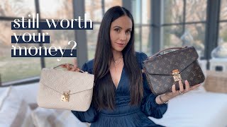 Louis Vuitton Pochette Metis Canvas MONOGRAM vs EMPREINTE Leather Review &  Comparison 