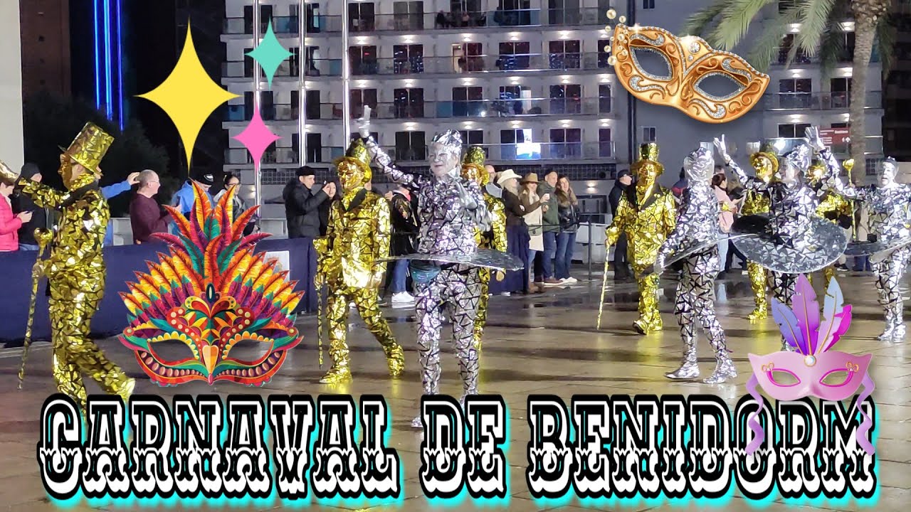 4K DESFILE DE CARNAVAL EN BENIDORM #benidorm #carnaval2025 #desfile #carnaval #fiesta