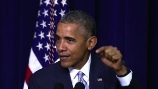 Obama pokes fun at GOP critics of healthcare reform