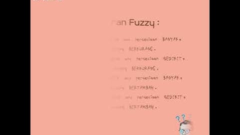 Logika Fuzzy - Metode  Tsukamoto