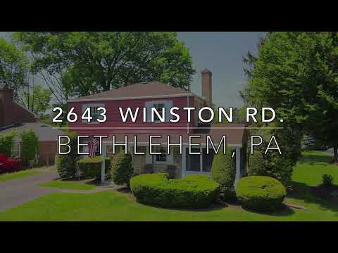2643 Winston Rd., Bethlehem, PA home video tour