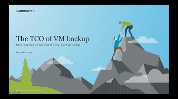 Understanding the true cost of virtual machine (VM) backup