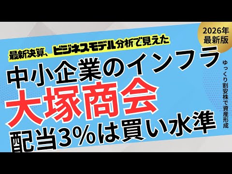 【配当狙いなら大塚商会】利回り3％は買いか？増配が続くビジネスモデルを解説【ゆっくり割安株】