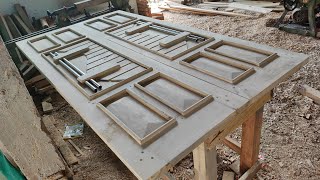 Double door made fo very solid wood
