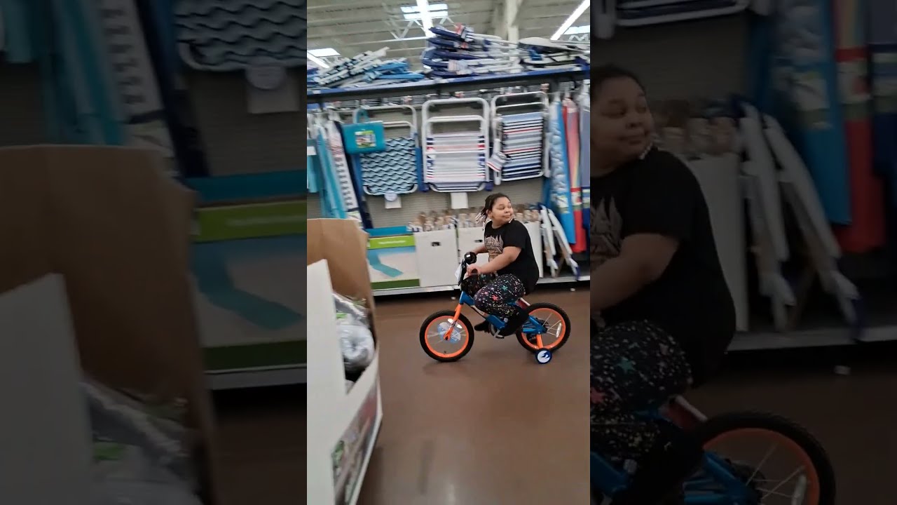 Catch us if you can! A little fun at Wally world! 