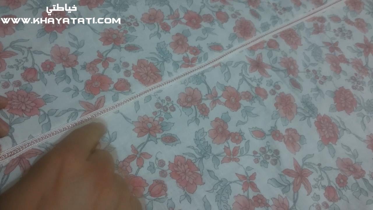 طريقة جمع الجلابة المغربية بالماكينة بطريقة احترافية