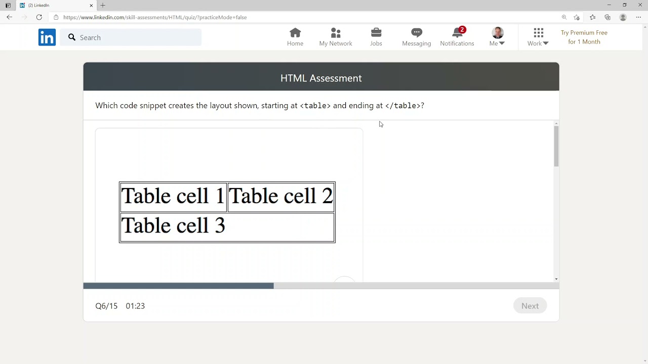 LinkedIn - HTML Assessment - April 2021 - Failed - YouTube