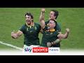 South Africa win the Rugby World Cup for a record 4th time