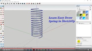 How to Draw Spring in SketchUp