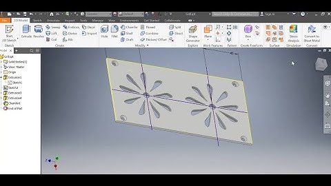 Autodesk Inventor - Boom Box Grill Tutorial