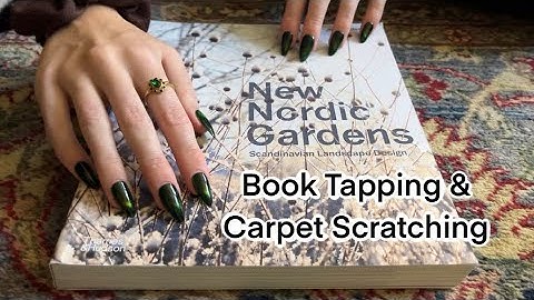 ASMR Book Tapping & Carpet Scratching, No Talking 