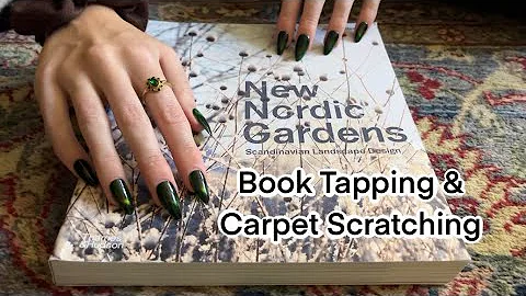 ASMR Book Tapping & Carpet Scratching, No Talking 