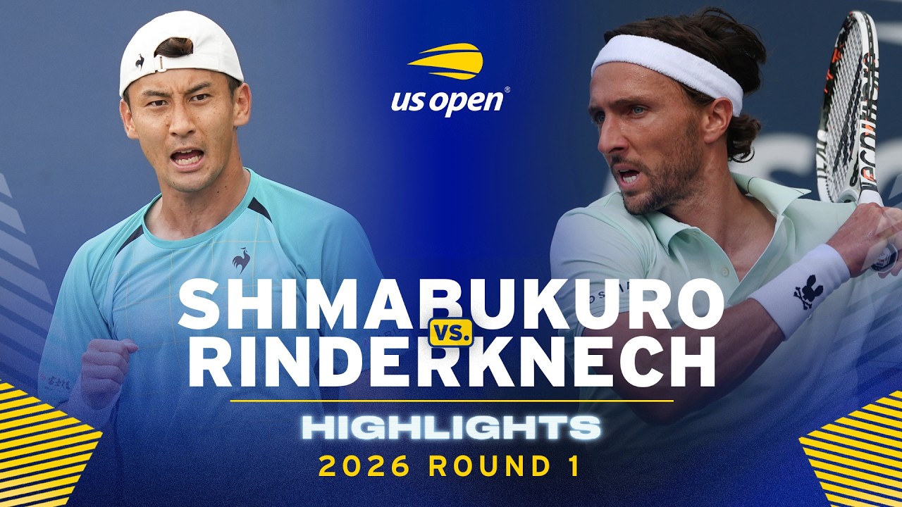 Sho Shimabukuro vs. Arthur Rinderknech Highlights | 2026 US Open Round 1