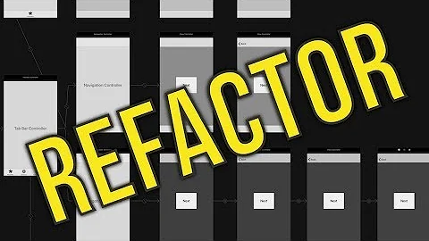 Refactor Your Storyboard - Interface Builder - Xcode 10