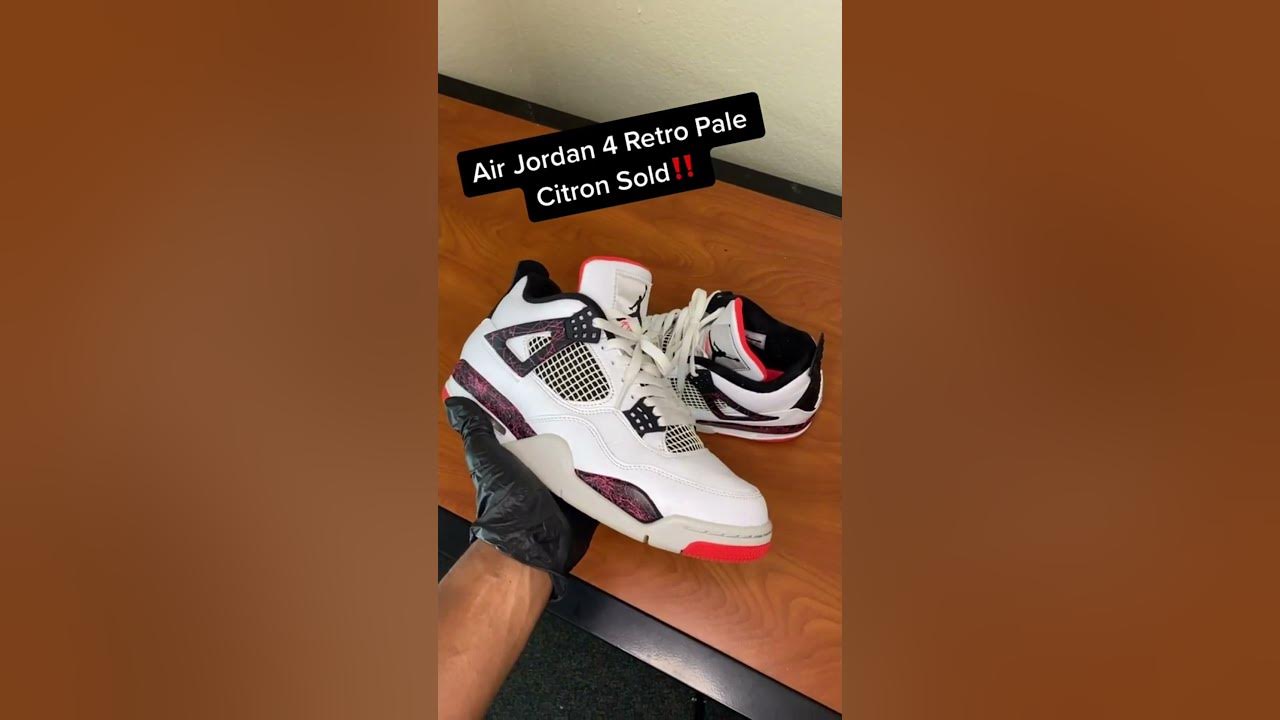 air jordan 4 pale citron