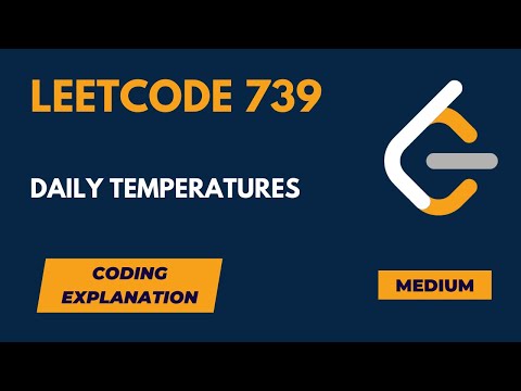 Daily Temperatures - LeetCode Medium - Concise Solution - Python