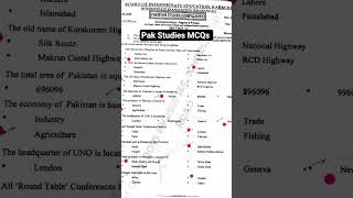 PST MCQs 2026 | Pak. Studies MCQs correct answers | GK MCQ #mainsexam #pakistan #karachiboard #edit