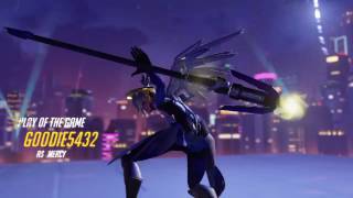 Mercy play of the game (Lijiang Tower, Overwatch PS4)
