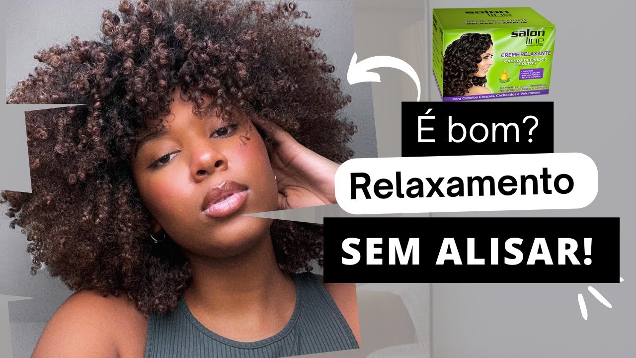 COMO RELAXAR O CABELO EM CASA | CREME RELAXANTE DA SALON LINE 💆🏾‍♀️