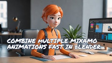 How to Combine Multiple Mixamo Animations in Blender | Easy Animation Tutorial #mixamo