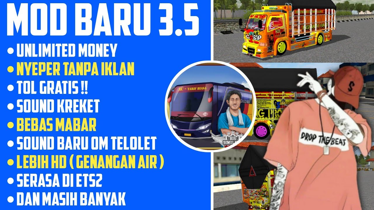 Bus Simulator Indonesia Mod Apk 3.5 Unlimited Money  Bus Simulator