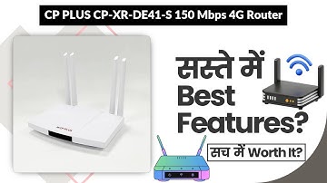 CP PLUS CP-XR-DE41-S 150 Mbps 4G Router Review in Hindi | Features