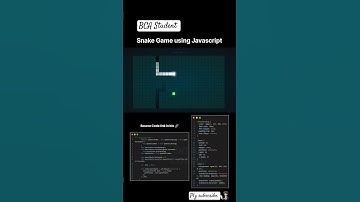 Snake Game Using Javascript #bca #programming #bcaprojects #viral