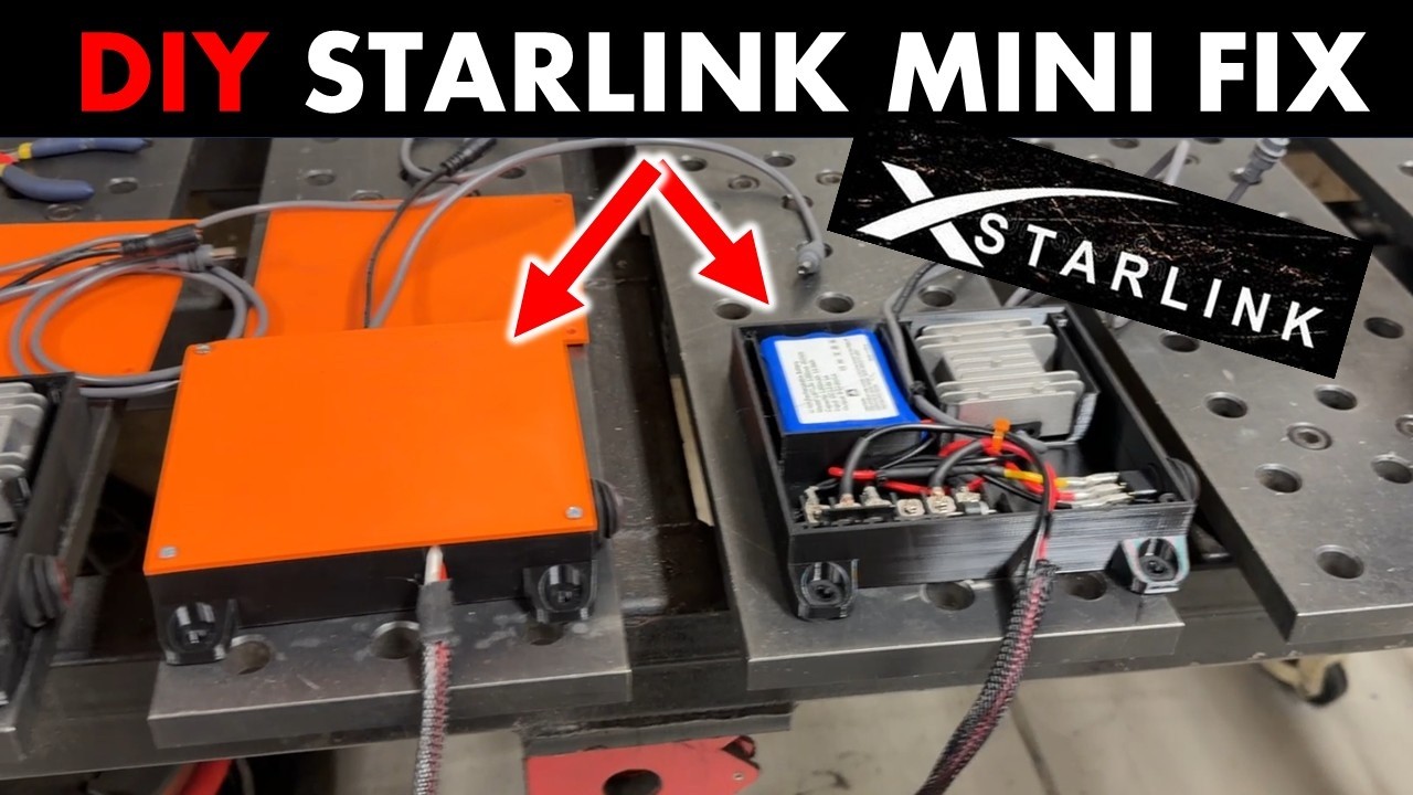 Самодельный мини-блок питания Starlink: защита от падения напряжения для надежной прямой трансляц...