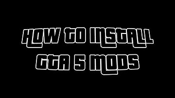 How To Install Basic MOD Requirements For Grand Theft Auto V [EASY!] (GTA V MODS TUTORIAL 2022)