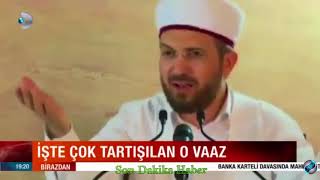 İşte Çok Tartışılan O vaaz Kadın Pantolon Giymesin Kaşını Almasın Üniversiteye Gitmesin Dedi Resimi