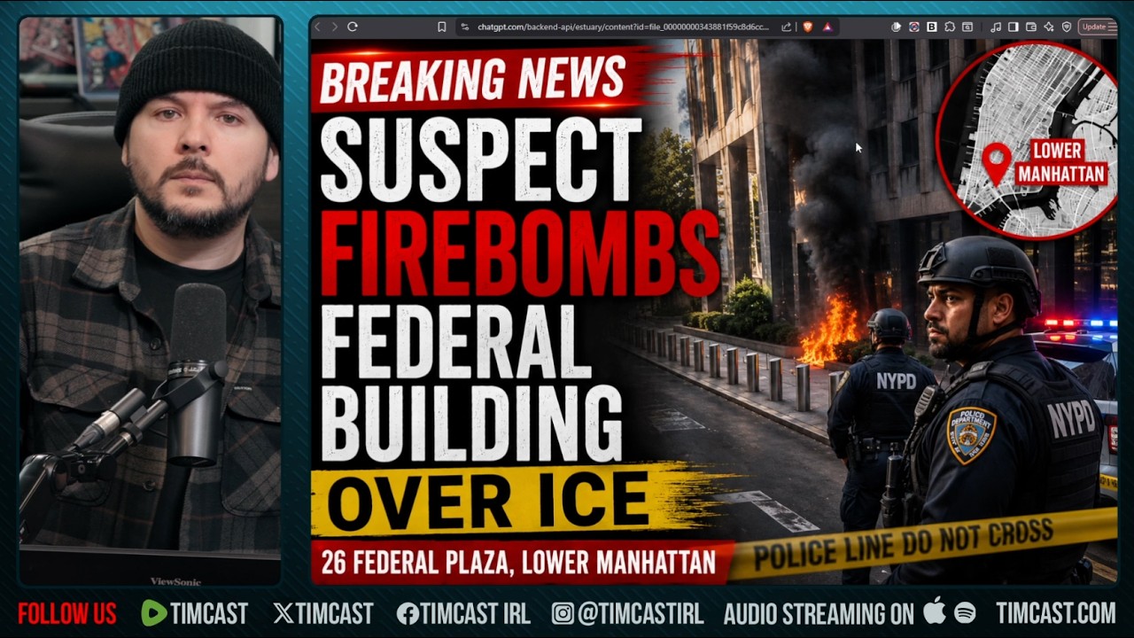🚨BREAKING: ICE Office FIREBOMBED IN NYC | Tim Pool