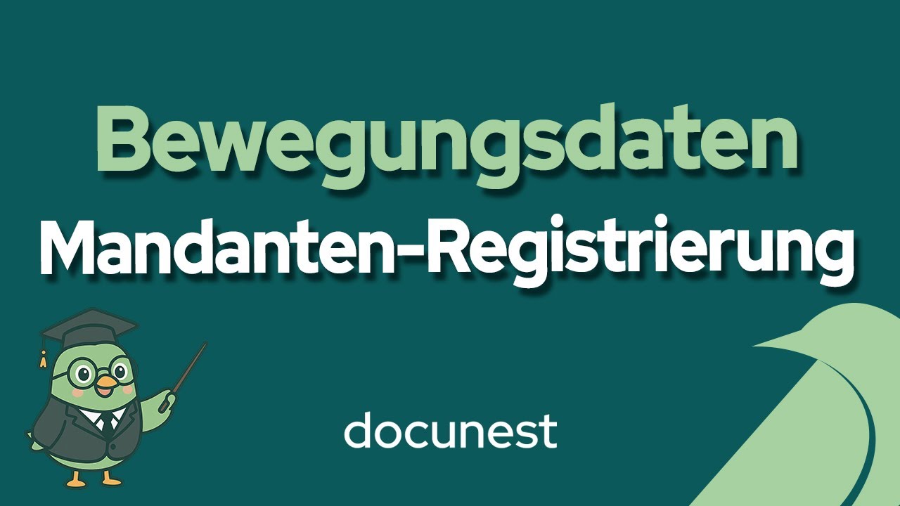 Bewegungsdaten: Mandanten-Registrierung, Vorschaubild des Videos