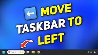 Move Windows 11 Taskbar to Left Side of Screen | Easy Tutorial