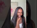Silky straight human hair wig ✨ This texture is absolutely unreal!