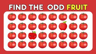 Find the ODD One Out | Fruit Edition 🍅🥑🍎