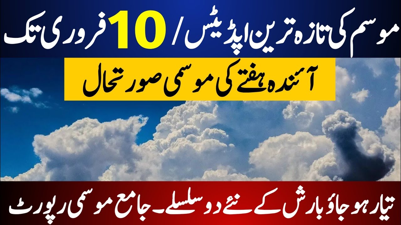 Breaking Weather Update Pakistan Today | Weather Forecast for Next week | New Rain Spell
