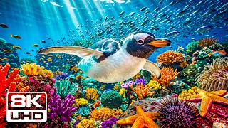 Underwater Paradise 8K ULTRA HD 🐠 Amazing Marine Life & Gentle Sleep Music