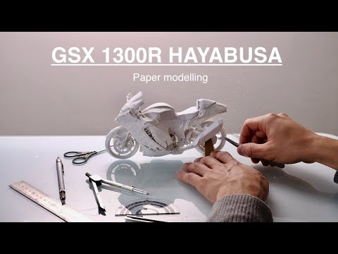 Making Hayabusa -Paper modelling- 紙で隼を作る