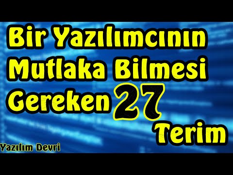 Video: Bir Programcının Bilmesi Gerekenler