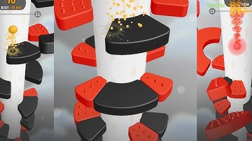 HELIX JUMP FUN GAME ALL LEVEL UP TO MAX LEVEL - BEST GAMEPLAY WALKTROUGH FOR ANDROID, iOS