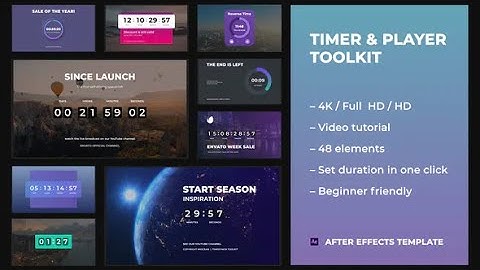 Timer & Player Toolkit /  Countdown Timers (After Effects Template)★ AE Templates