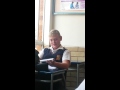 Afrikaans teacher blames a child for something
