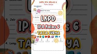 LKPD IPA KELAS 6 TATA SURYA #kelas6 #gurusd #kurikulummerdeka #kreatif #guru #fypシ