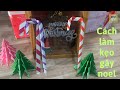 Cách làm cây kẹo trang trí noel