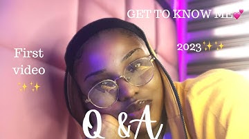 MY FIRST YOUTUBE VIDEO: Q&A / GET TO KNOW ME TAG…